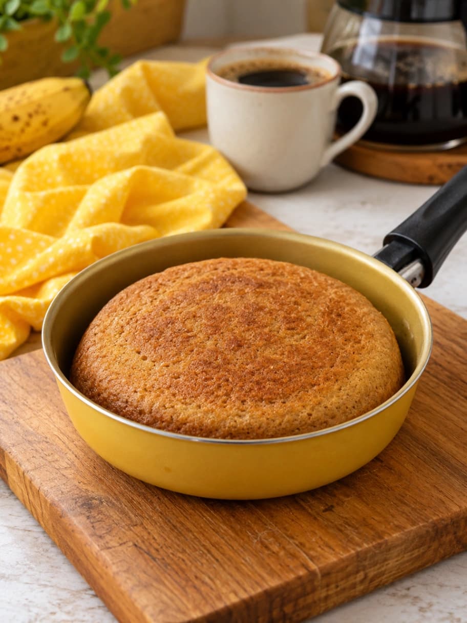 Bolo de Fubá na Frigideira
